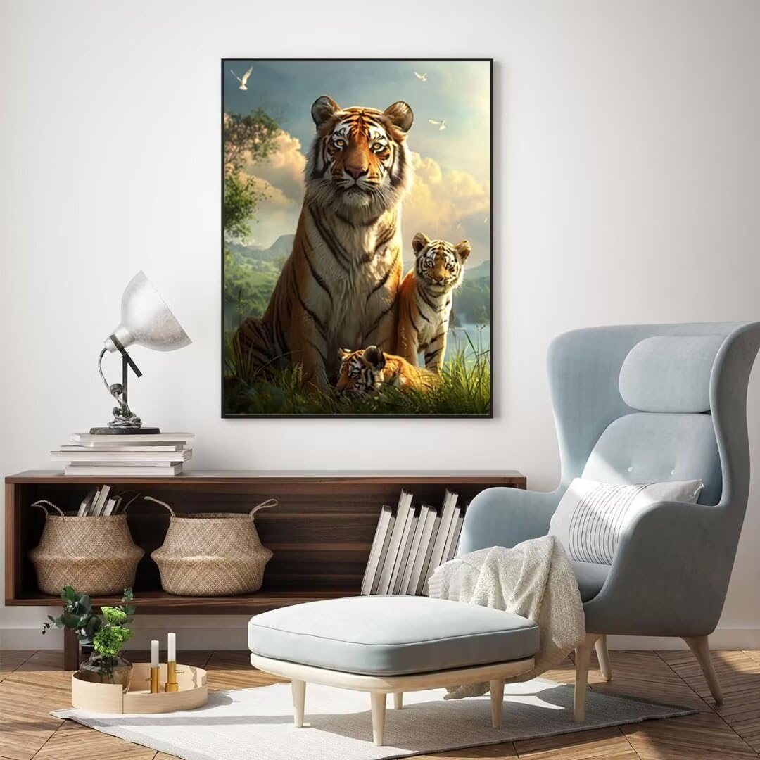 ダイヤモンドアート キット 虎 ダイヤモンドアート 四角いビーズ 絵画